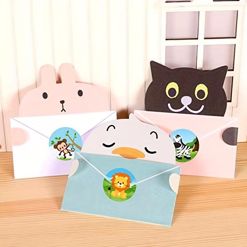 500pcs Animal Cartoon Stickers Holiday Decorations Roll