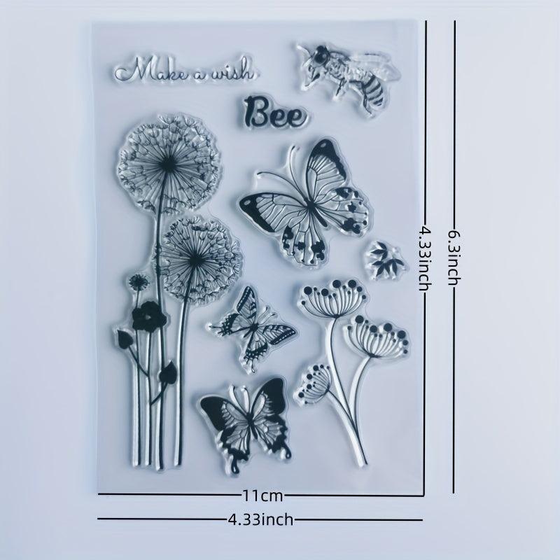 Dandelion Diary Transparent Reusable Stationery Seal for Card Making Decoration