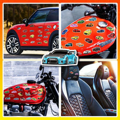 50pcs Racing Car Stickers for Off Road Vehicle Sports Car Decorations