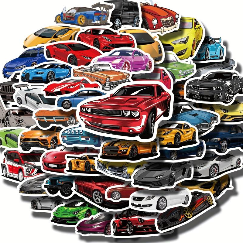 50pcs Racing Car Stickers for Off Road Vehicle Sports Car Decorations