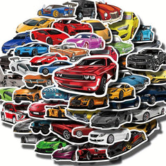 50pcs Racing Car Stickers for Off Road Vehicle Sports Car Decorations