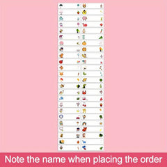 60pcs Name Tag Sticker Customize Stickers MEDIUM Size 4 6x1