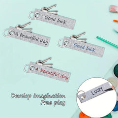 Felt Keychain 20pcs Keychain With Stainless Steel Ring DIY Felt Keychain