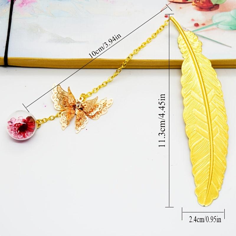 Vintage Butterfly Bookmark - Stationery Gift For Book