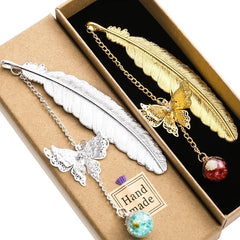 Vintage Butterfly Bookmark - Stationery Gift For Book
