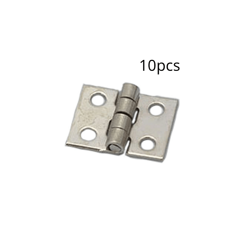 10pcs Mini Hinges Brass Plated for Jewelry Box Dollhouse Furniture