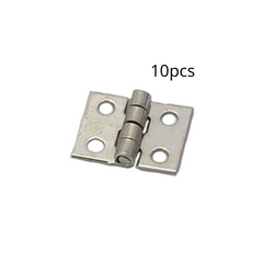 10pcs Mini Hinges Brass Plated for Jewelry Box Dollhouse Furniture
