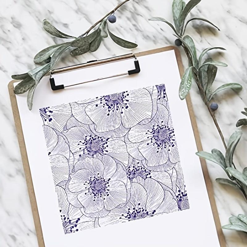 Flowers Clear Stamps for Card Making Scrapbooking DIY Decorations