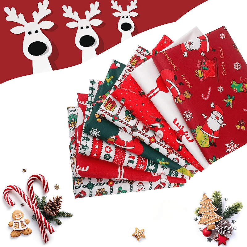 8pcs Fabric Bundles 7.87'' X 9.84'' Quilting Craft Pre Cut Squares Sheets