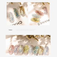 Chunky & Fine Glitter Mix Iridescent Flakes Cosmetic Nail Art