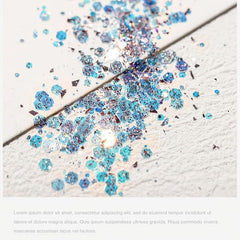 Chunky & Fine Glitter Mix Iridescent Flakes Cosmetic Nail Art