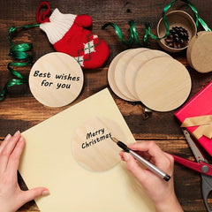 Unfinished Wooden Round Pieces 4 Blank Wooden Round Sheets DIY Crafts