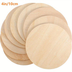 Unfinished Wooden Round Pieces 4 Blank Wooden Round Sheets DIY Crafts