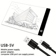 USB LED Light Pad for Diamond Painting Adjustable Brightness
