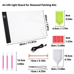 USB LED Light Pad for Diamond Painting Adjustable Brightness