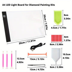 USB LED Light Pad for Diamond Painting Adjustable Brightness