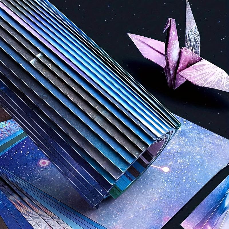 50pcs Origami Paper 15 24x15 24 Cm Starry Space Craft Folding Paper