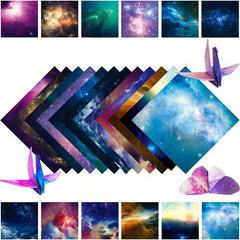 50pcs Origami Paper 15 24x15 24 Cm Starry Space Craft Folding Paper