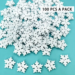 18mm Wood Snowflake Buttons DIY Crafts Wooden Sewing Accessories