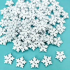 18mm Wood Snowflake Buttons DIY Crafts Wooden Sewing Accessories