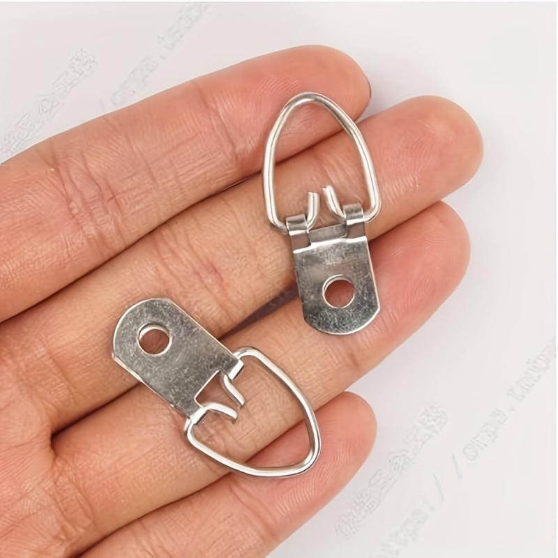 10pcs D Ring Picture Hangers With Screws For Hanging Artwork