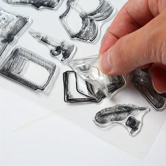 Cartoon Transparent Journal Seal Reusable Stationery Seal