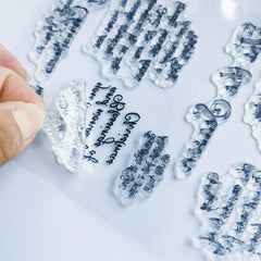 Christmas Diary Transparent Stamp Reusable Stationery Cartoon Stamp