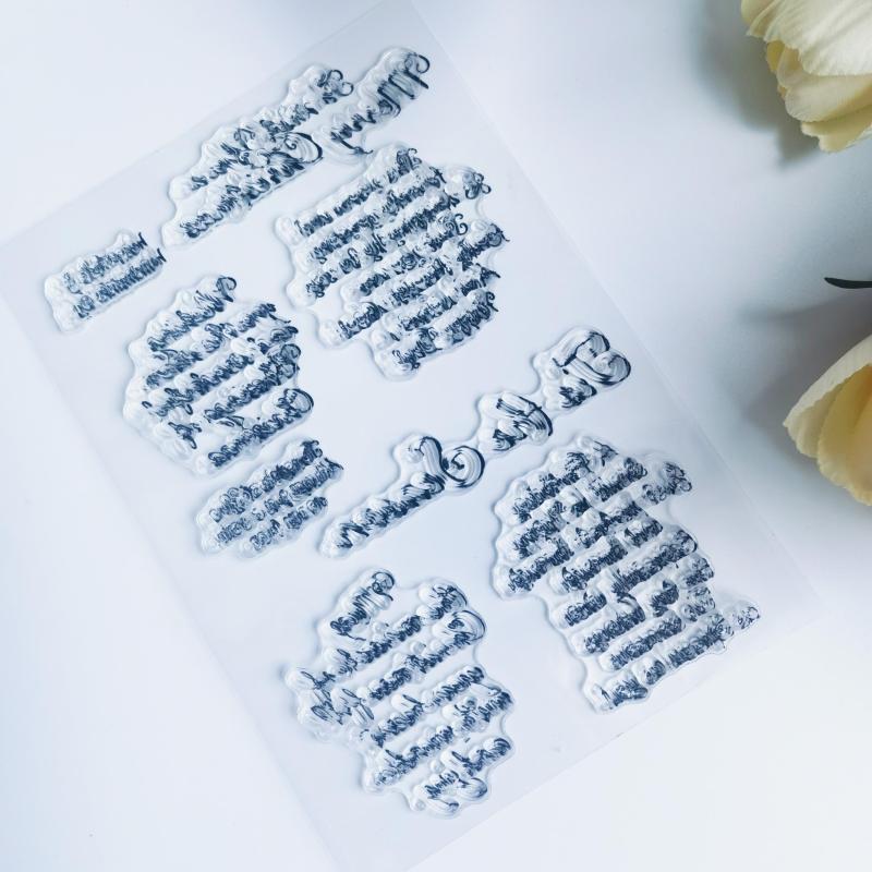 Christmas Diary Transparent Stamp Reusable Stationery Cartoon Stamp