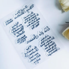Christmas Diary Transparent Stamp Reusable Stationery Cartoon Stamp