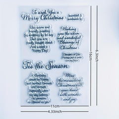 Christmas Diary Transparent Stamp Reusable Stationery Cartoon Stamp