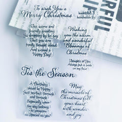 Christmas Diary Transparent Stamp Reusable Stationery Cartoon Stamp
