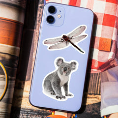 50pcs Animal Documentary Waterproof Vinyl Stickers for Kids, Adults, Teenagers