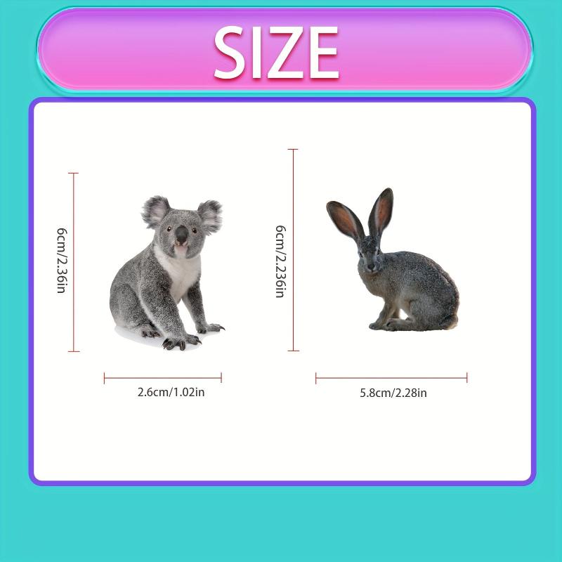 50pcs Animal Documentary Waterproof Vinyl Stickers for Kids, Adults, Teenagers