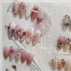 Elegant Rose Nail Stickers for Stunning Manicures