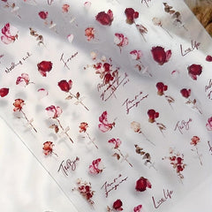 Elegant Rose Nail Stickers for Stunning Manicures