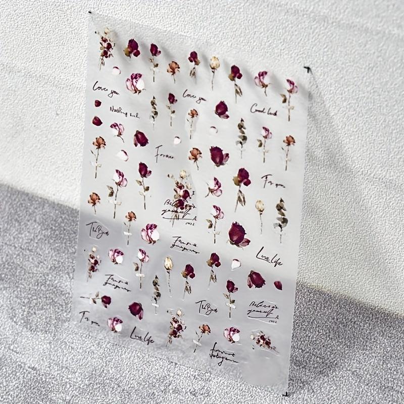 Elegant Rose Nail Stickers for Stunning Manicures