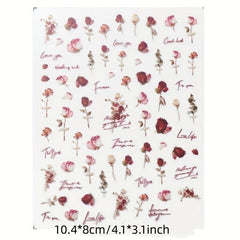 Elegant Rose Nail Stickers for Stunning Manicures