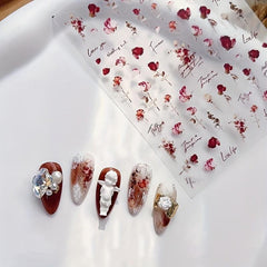 Elegant Rose Nail Stickers for Stunning Manicures