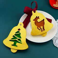4pcs Christmas Resin Molds for Ornaments Wax Casting Pendant Mold