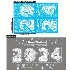 Christmas Reindeer Window Static Stickers Dreamy Window Decoration