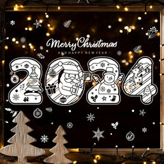 Christmas Reindeer Window Static Stickers Dreamy Window Decoration