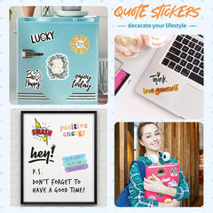 100pcs Inspirational Quote Stickers for Adults and Teachers