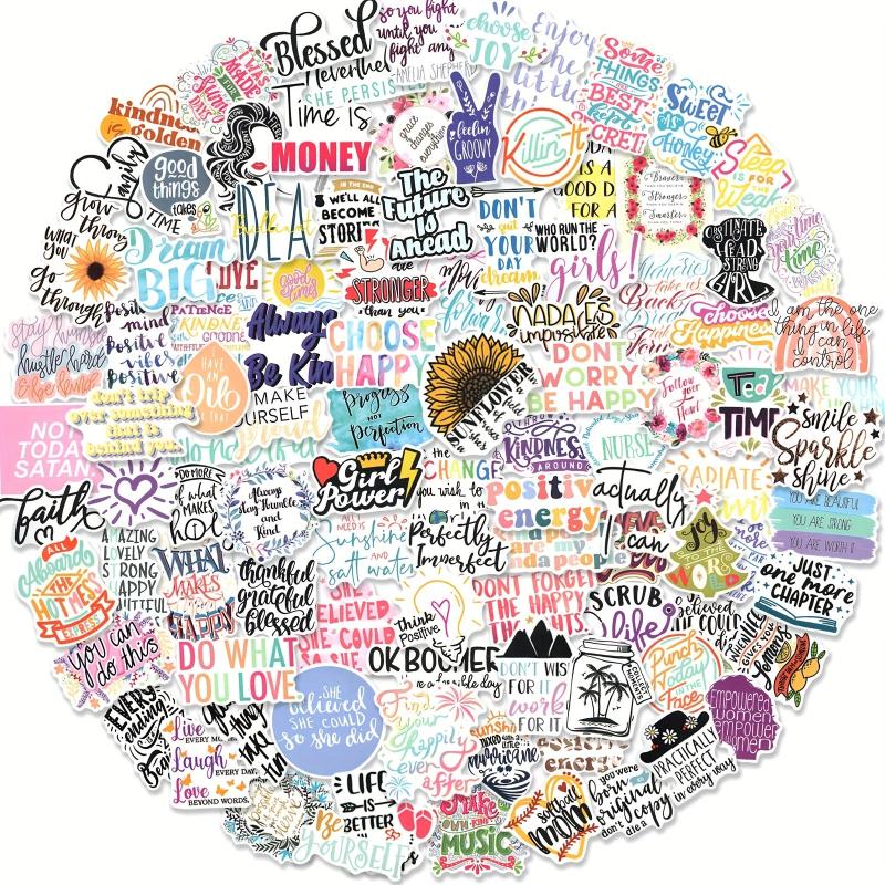 100pcs Inspirational Quote Stickers for Adults and Teachers