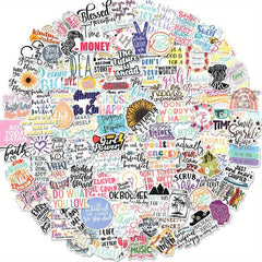 100pcs Inspirational Quote Stickers for Adults and Teachers
