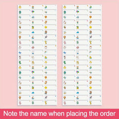 Custom Waterproof Name Sticker 3 4x1 for School Stationery