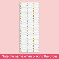Custom Waterproof Name Sticker 3 4x1 for School Stationery