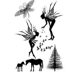 Fairy Girls Transparent Stamp Set for DIY Scrapbooking & Card Making