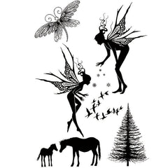 Fairy Girls Transparent Stamp Set for DIY Scrapbooking & Card Making