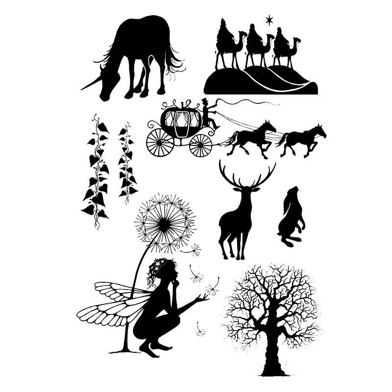 Fairy Girls Transparent Stamp Set for DIY Scrapbooking & Card Making