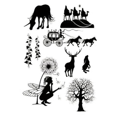 Fairy Girls Transparent Stamp Set for DIY Scrapbooking & Card Making